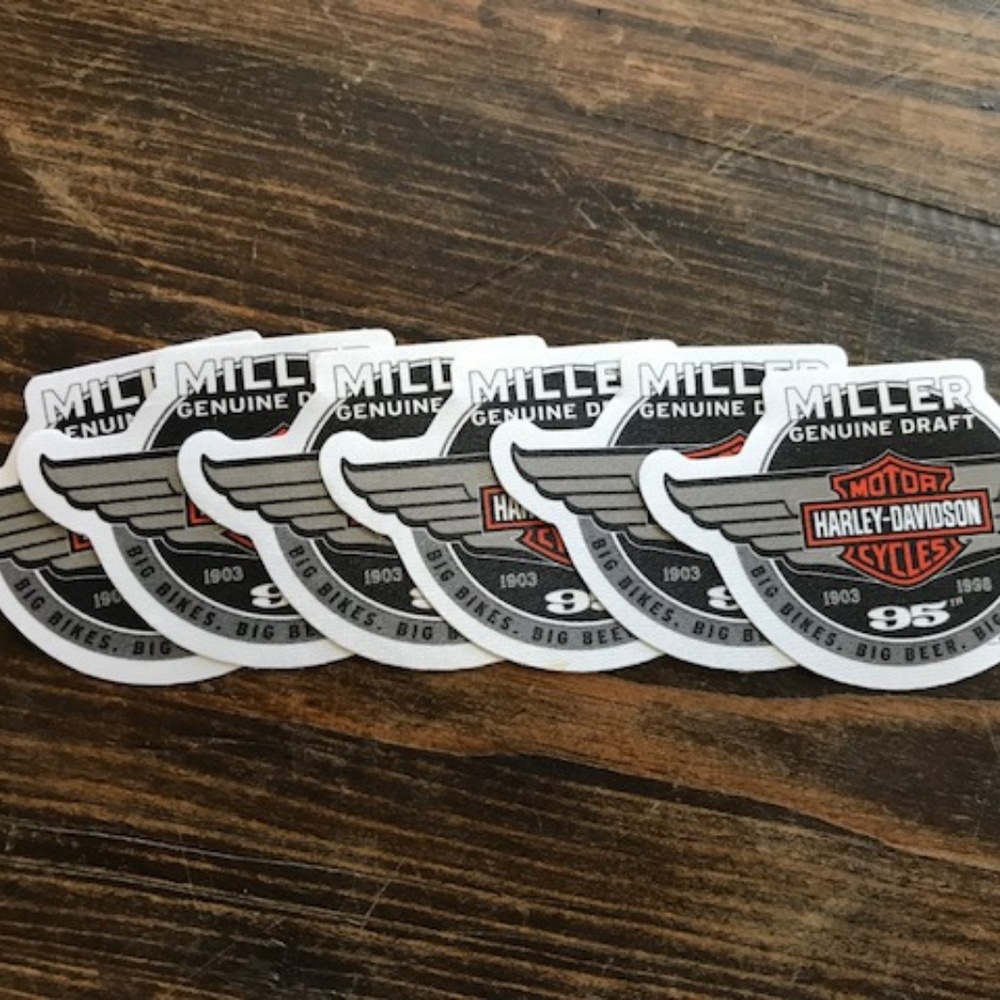 6 HARLEY DAVIVDSON MDG Silk Fabric Patch/ Sticker